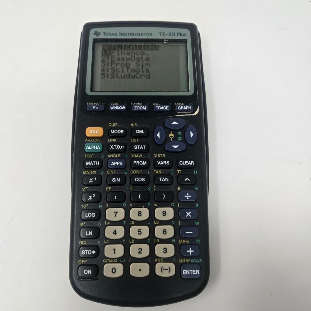 Texas‎ Instruments TI-83 Plus Graphing Calculator Black with Cover TI83+